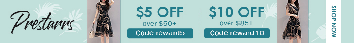 Prestarrs Dress $5 Off $50+, Code: reward5