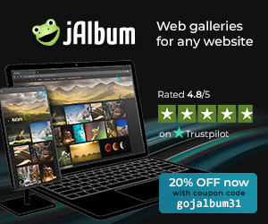 20% off on jAlbum software license and storage during June