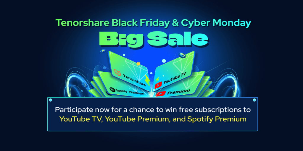 Tenorshare BlackFriday Sales