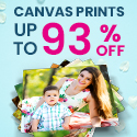 Canvas Prints up to 93% Off!