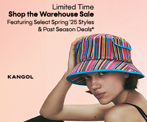 Shop Kangol's Warehouse Sale.