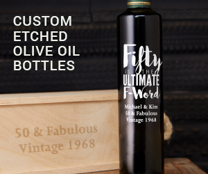 Etching Expressions Custom Etched Olive Oil