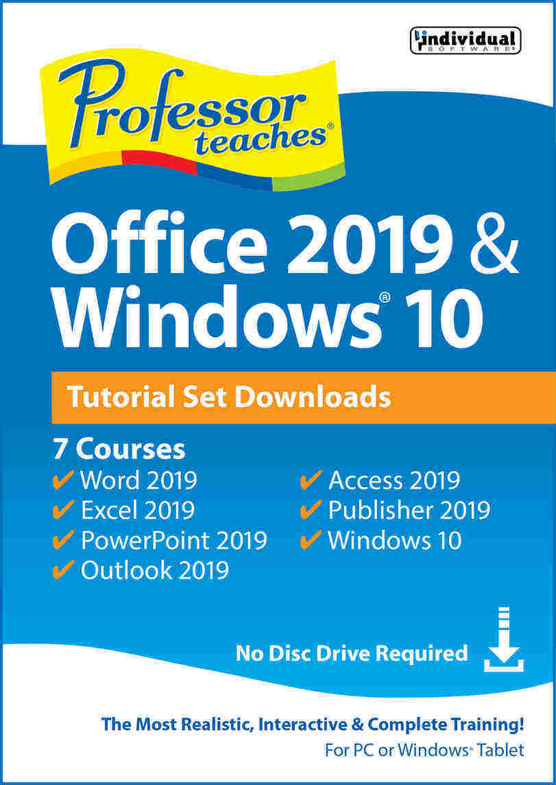 Professor Teaches Office 2019 & Windows 10