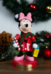 10 Inch Minnie Mouse with Candy Cane Nutcracker