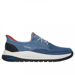 Skechers Men's Slip-ins Relaxed Fit: Meroe - Alden Shoes | Size 8.0 | Blue | Textile/Synthetic