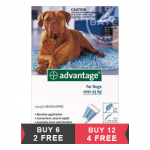 Advantage Extra Large Dogs Over 55 Lbs Blue 12 + 4 Doses Free