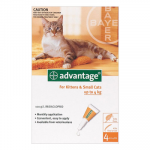 Advantage For Kittens & Small Cats Up To 4kg (Orange) 12 Pack