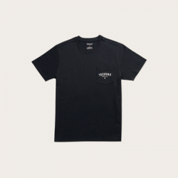 Tecovas Men's Fine Makers Pocket T-Shirt, Black/Bone, Supima Cotton, Medium